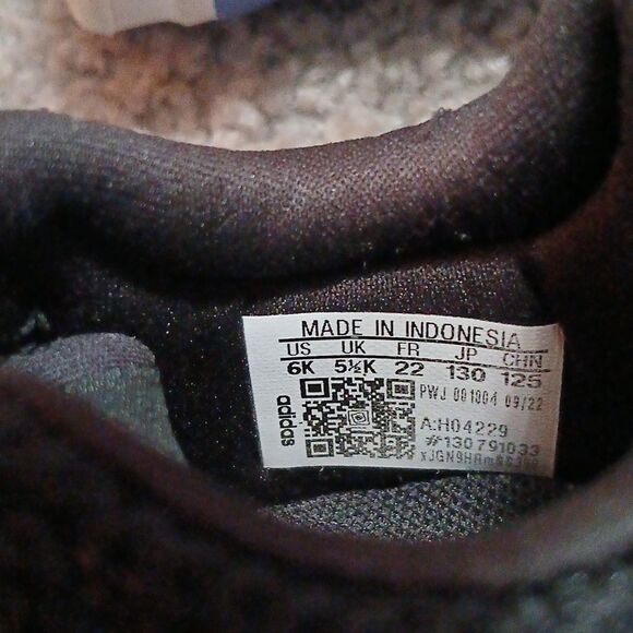 Adidas toddler boys no tie sneakers  Sz 6  EUC - Picture 7 of 7